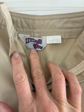 Vintage Levis with the Orange cursive "L", khaki women's pants
